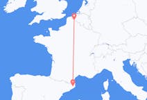 Flyg från Lille, Frankrike till Girona, Spanien