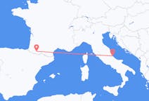 Flights from Lourdes, France to Pescara, Italy