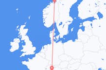 Flights from Trondheim to Milan