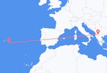 Flyreiser fra Ohrid, Nord-Makedonia til Ponta Delgada, Portugal