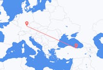 Flyg från Giresun, Turkiet till Nürnberg, Tyskland