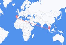 Flyreiser fra Malacca City, Malaysia til Faro-distriktet, Portugal