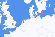 Flyreiser fra London, England til Bornholm, Danmark