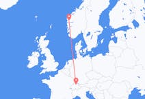 Flights from Førde in Norway to Zürich in Switzerland
