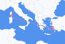 Flights from Olbia to Kos