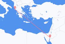 Flyreiser fra Akaba, til Corfu