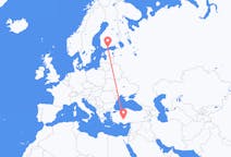 Flyrejser fra Helsinki, Finland til Konya, Tyrkiet