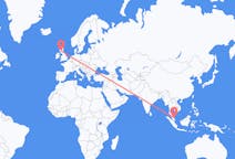 Flyrejser fra Kuantan, Malaysia til Glasgow, Skotland