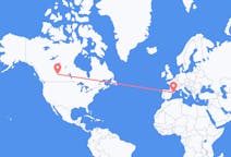 Vluchten van Lloydminster, Canada naar Barcelona, Spanje