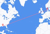 Flyrejser fra New Orleans, USA til Billund, Danmark