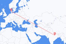 Flights from Varanasi, India to Billund, Denmark