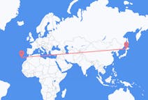 Flyg från Sapporo, Japan till Funchal, Portugal