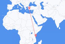 Flights from Mafia Island, Tanzania to Dalaman, Turkey