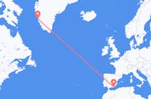 Vluchten van Almeria, Spanje naar Nuuk, Groenland