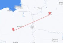 Flyreiser fra Minsk, Hviterussland til Łódź, Polen
