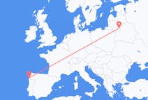 Vluchten van Vilnius, Litouwen naar Vigo, Spanje