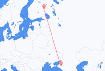Flights from Krasnodar, Russia to Joensuu, Finland