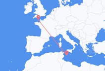 Flights from Saint Peter Port, Guernsey to Lampedusa, Italy
