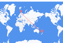 Flyrejser fra Auckland, New Zealand til Alta, Norge