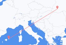 Flights from Ivano-Frankivsk, Ukraine to Menorca, Spain