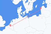 Fly fra Liepāja til Region Bruxelles