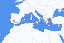 Loty z Naxos, Grecja z Sewilla, Hiszpania