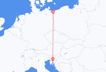 Flyreiser fra Rijeka, Kroatia til Szczecin, Polen