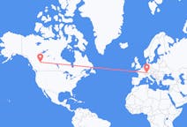 Flyg från Grande Prairie, Kanada till Zürich, Schweiz