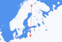 Flyg från Kaunas, Litauen till Kolari, Finland
