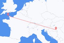 Flights from Alderney, Guernsey to Osijek, Croatia