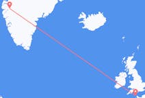 Flyg från Alderney, Guernsey till Kangerlussuaq, Grönland
