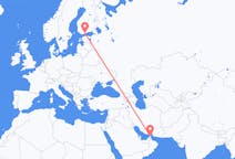 Flights from Ras al-Khaimah, United Arab Emirates to Helsinki, Finland