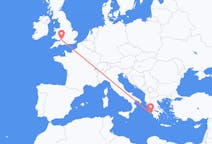 Flights from Zakynthos Island in Greece to Bristol in England