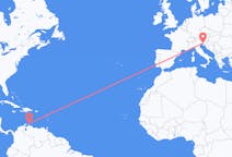 Flights from Aruba to Trieste