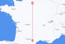 Vluchten van Carcassonne, Frankrijk naar Parijs, Frankrijk