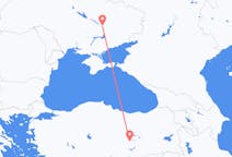 Vluchten van Dnipro naar Malatya