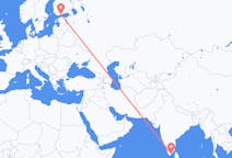 印度出发地 杜蒂戈林飞往印度目的地 赫尔辛基的航班