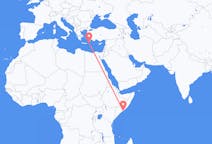 Flights from Mogadishu to Karpathos