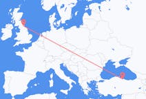 Flights from Samsun, Turkey to Durham, England, the United Kingdom