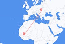 Vluchten van Bamako, Mali naar Debrecen, Hongarije
