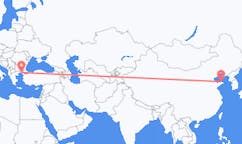 중국 옌타이에서 출발해 그리스 알렉산드로폴리에게(으)로 가는 항공편