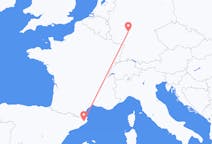Flyreiser fra Frankfurt, Tyskland til Girona, Spania