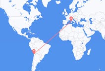 Flyreiser fra Antofagasta, Chile til Figari, Frankrike