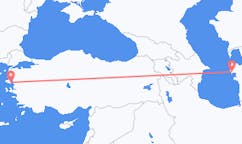 出发地 土库曼斯坦土庫曼巴希目的地 希腊米蒂利尼的航班