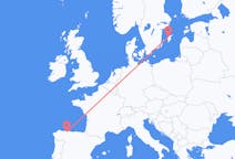 Voli da Visby, Svezia a Santiago del Monte, Spagna