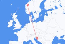 Flyg från Zadar till Sogndal