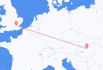 Flyg från Budapest till London