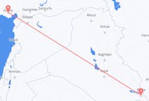 Vluchten van Basra, Irak naar Adana, Turkije