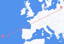 Flyg från Vilnius, Litauen till Ponta Delgada, Portugal