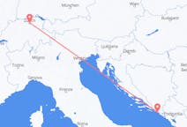 Flights from Dubrovnik in Croatia to Zürich in Switzerland
